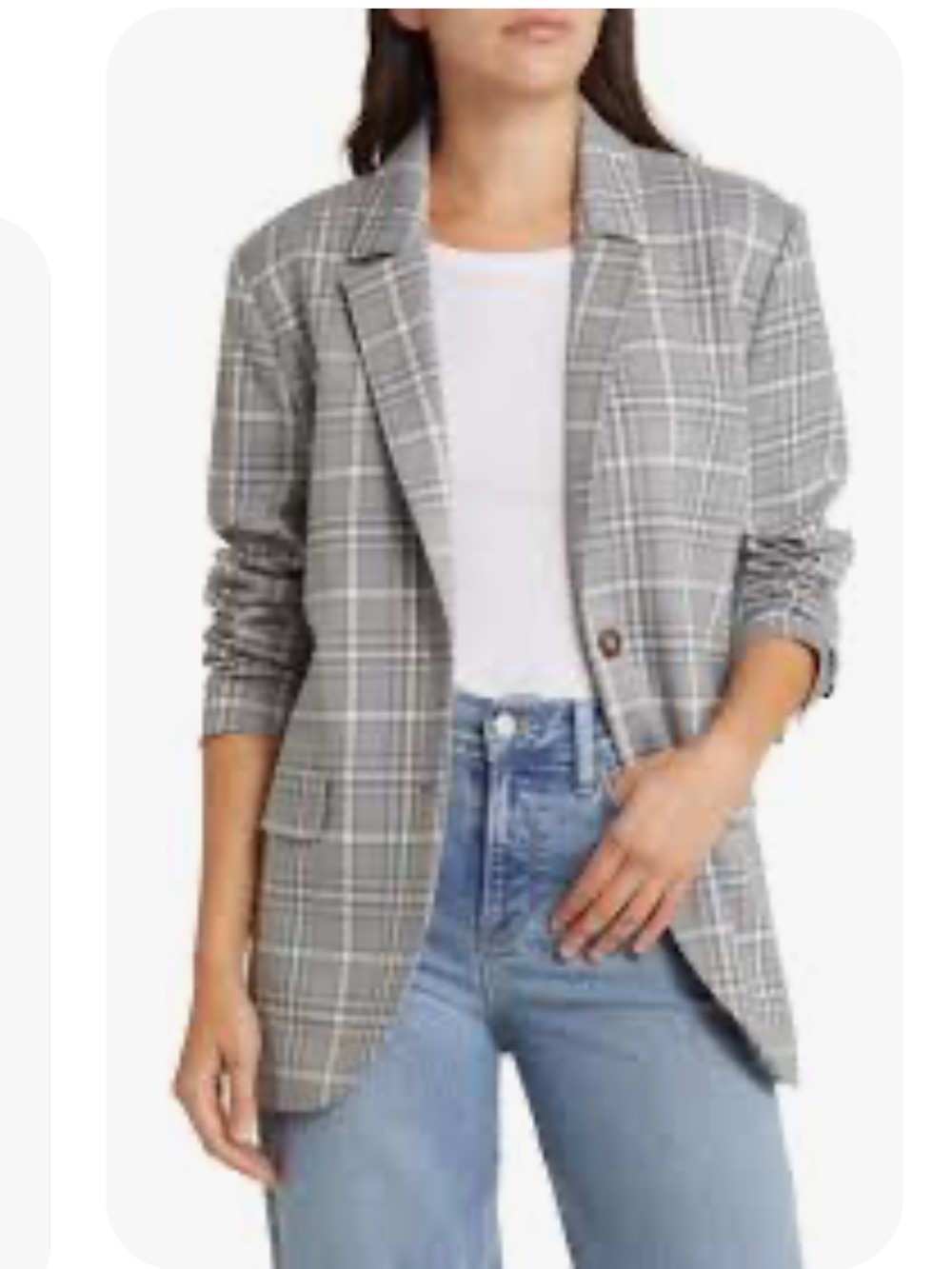 Treasure &Bond Plaid Blazer